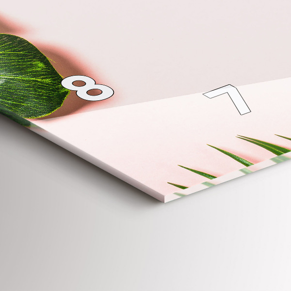 Horizontal wall clock Summer mood