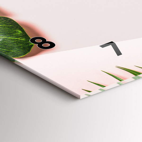 Horizontal wall clock Summer mood