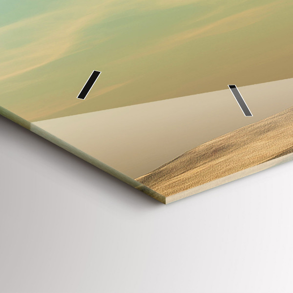 Horizontal wall clock Elephant on a tree