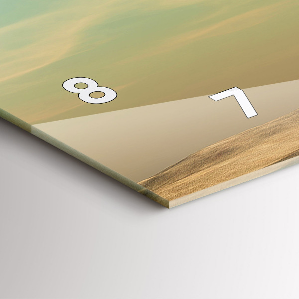 Horizontal wall clock Elephant on a tree