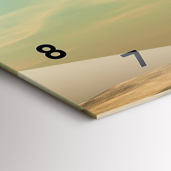 Horizontal wall clock Elephant on a tree