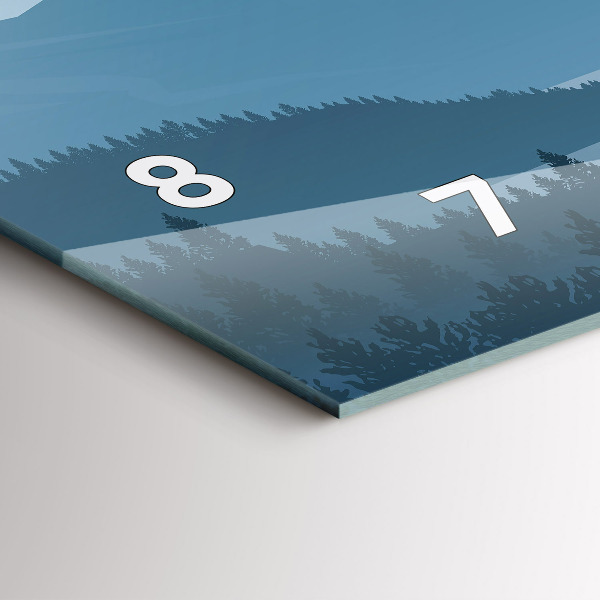 Horizontal wall clock Mountain Landscape