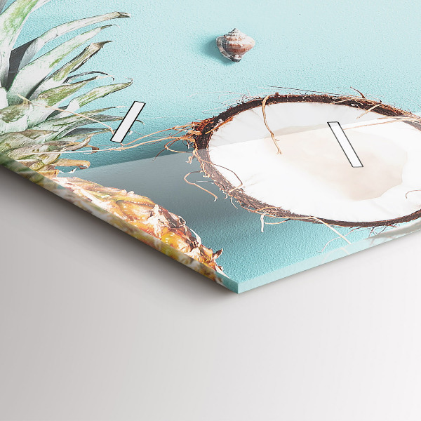 Horizontal wall clock Summer composition