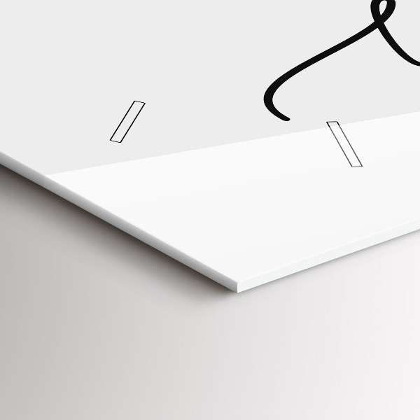 Horizontal wall clock The inscription be yourself