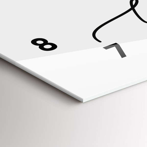 Horizontal wall clock The inscription be yourself