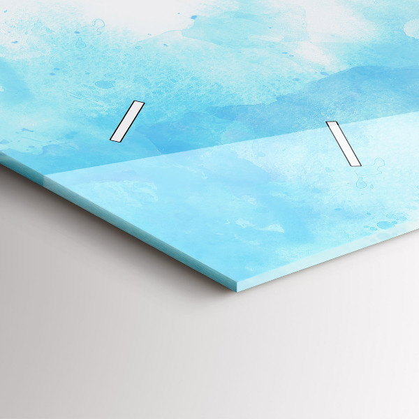 Horizontal wall clock Painted spots