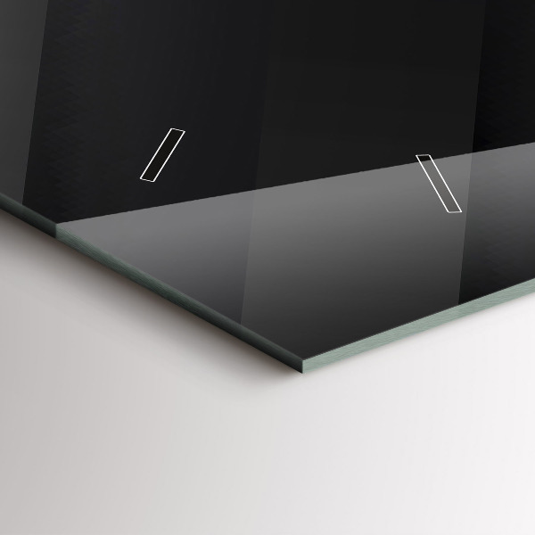 Horizontal wall clock Dark wall pattern