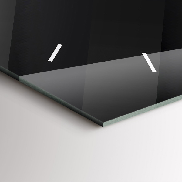 Horizontal wall clock Dark wall pattern