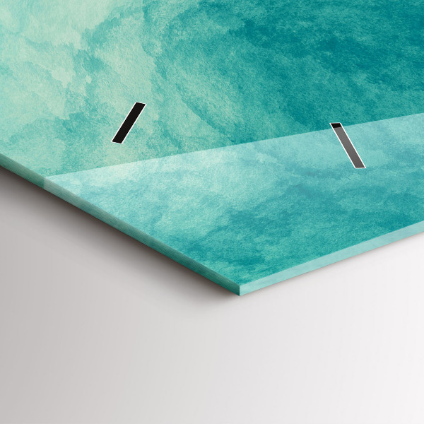 Horizontal wall clock Abstraction depth