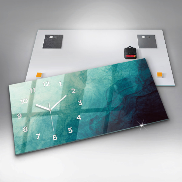 Horizontal wall clock Abstraction depth