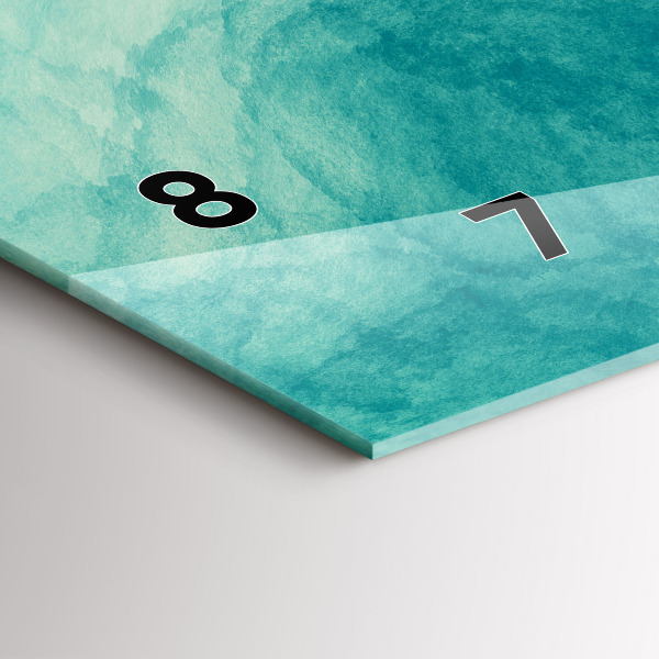 Horizontal wall clock Abstraction depth