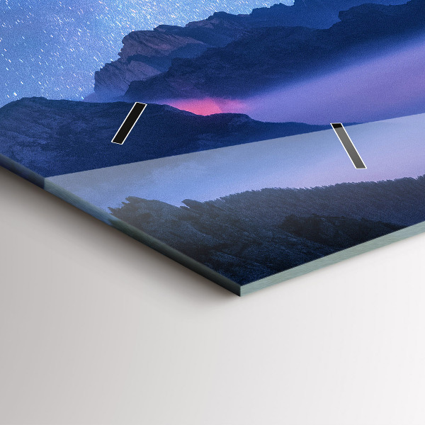 Horizontal wall clock Milky Way