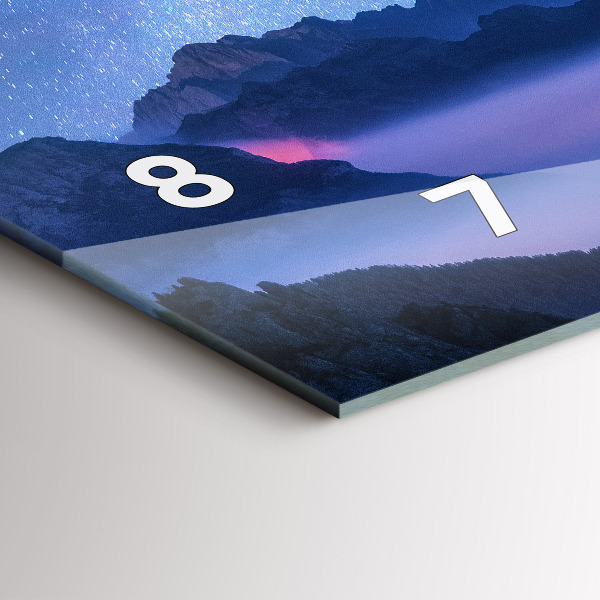 Horizontal wall clock Milky Way