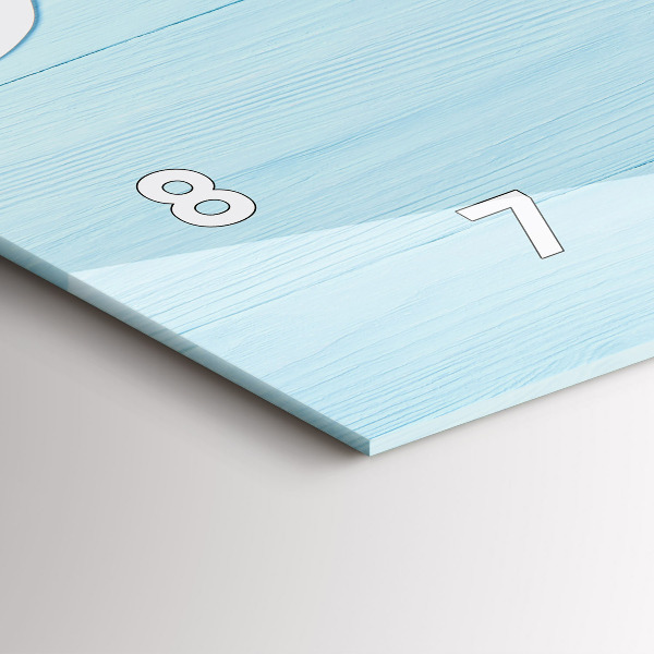 Horizontal wall clock Children's board