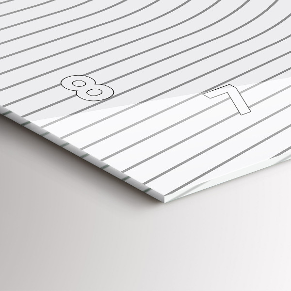 Horizontal wall clock Abstraction lines