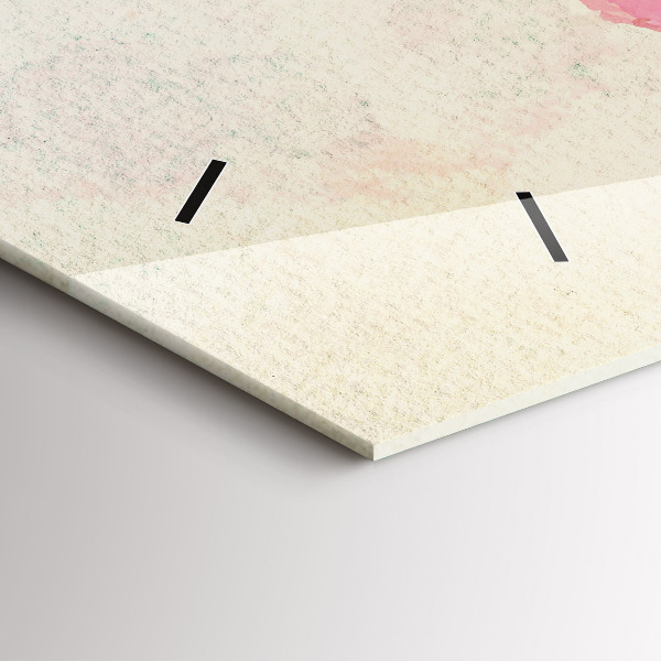 Horizontal wall clock Watercolor world map