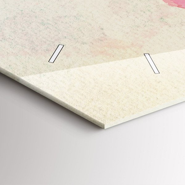 Horizontal wall clock Watercolor world map