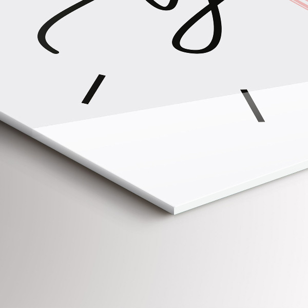 Horizontal wall clock The inscription Be yourself