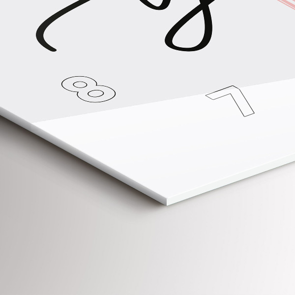 Horizontal wall clock The inscription Be yourself