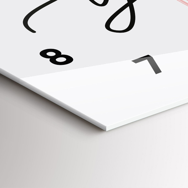 Horizontal wall clock The inscription Be yourself