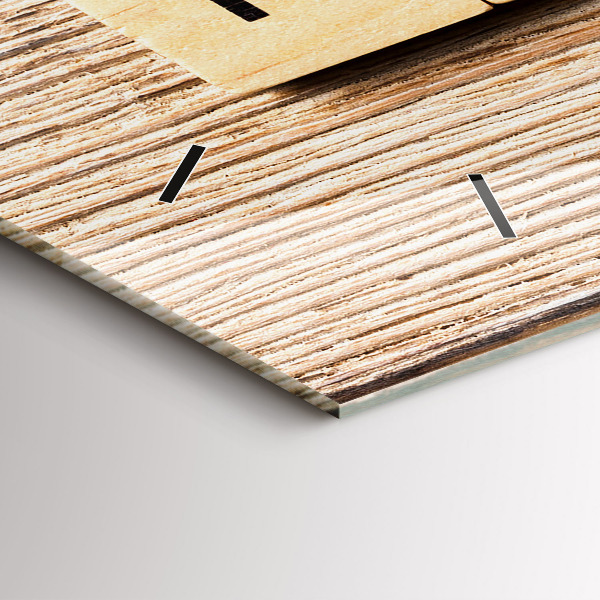 Horizontal wall clock The inscription family