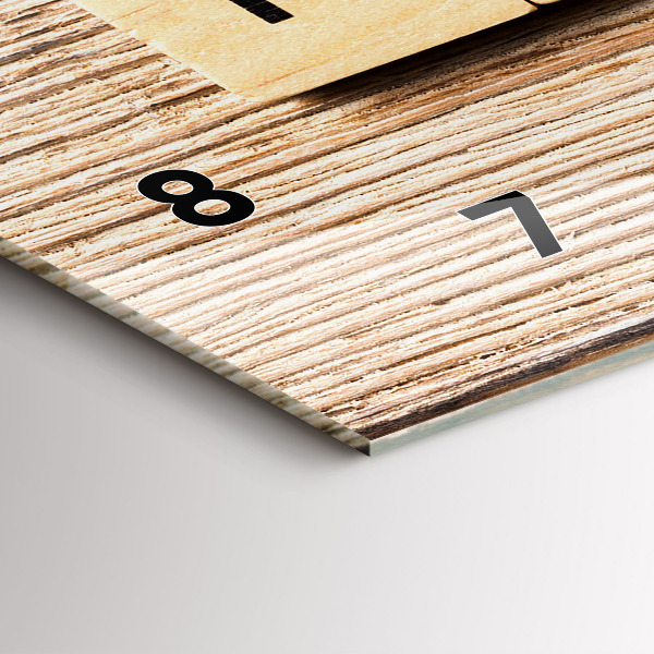 Horizontal wall clock The inscription family