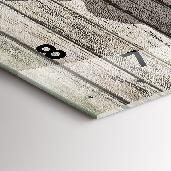 Horizontal wall clock World Map Boards