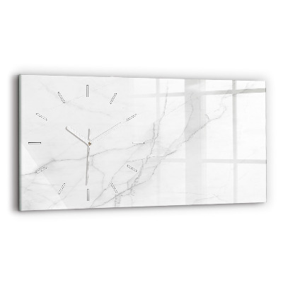 Horizontal wall clock Decorative marble