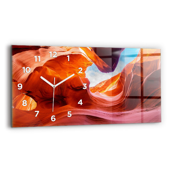 Horizontal wall clock Canyon