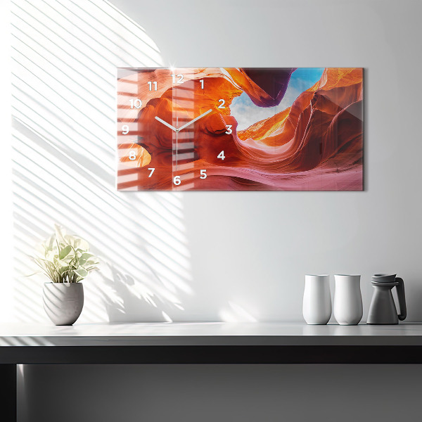 Horizontal wall clock Canyon