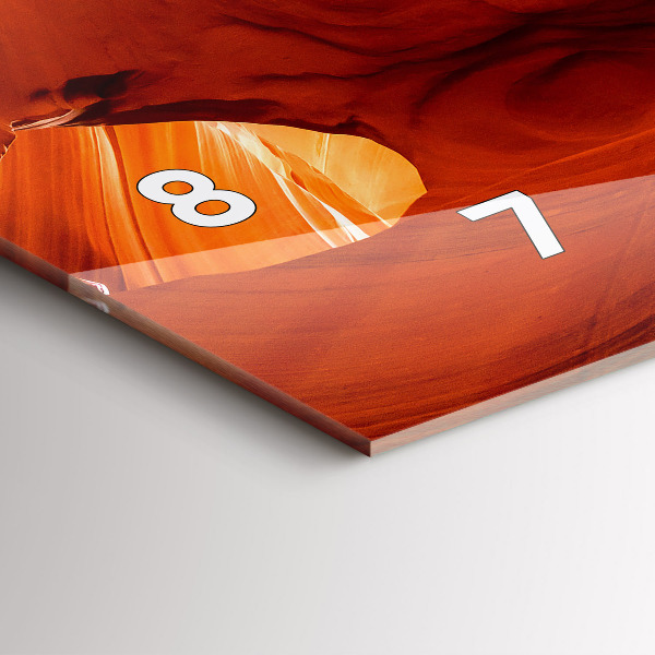 Horizontal wall clock Canyon