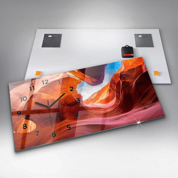 Horizontal wall clock Canyon