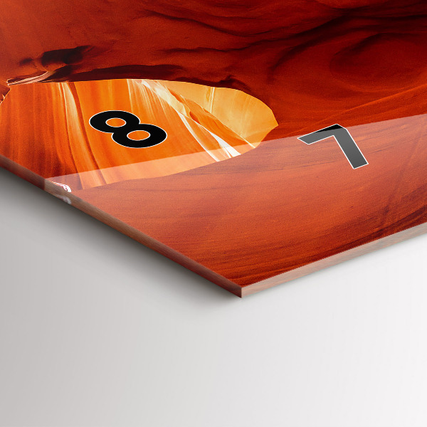 Horizontal wall clock Canyon