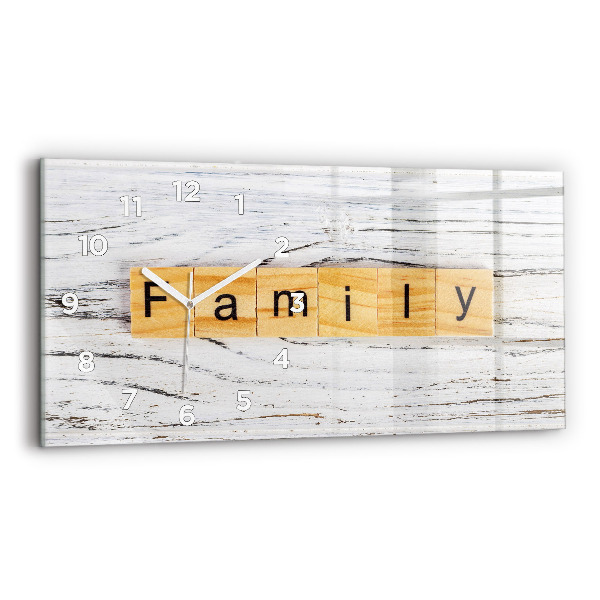 Horizontal wall clock Family