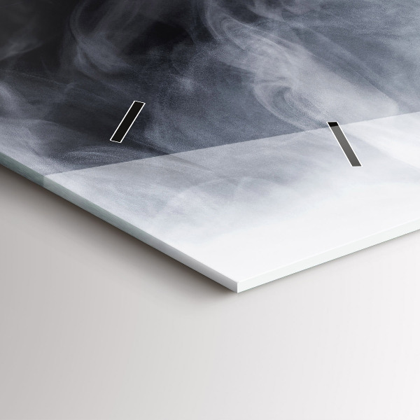 Horizontal wall clock Smoke