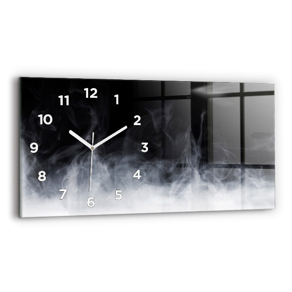 Horizontal wall clock Smoke