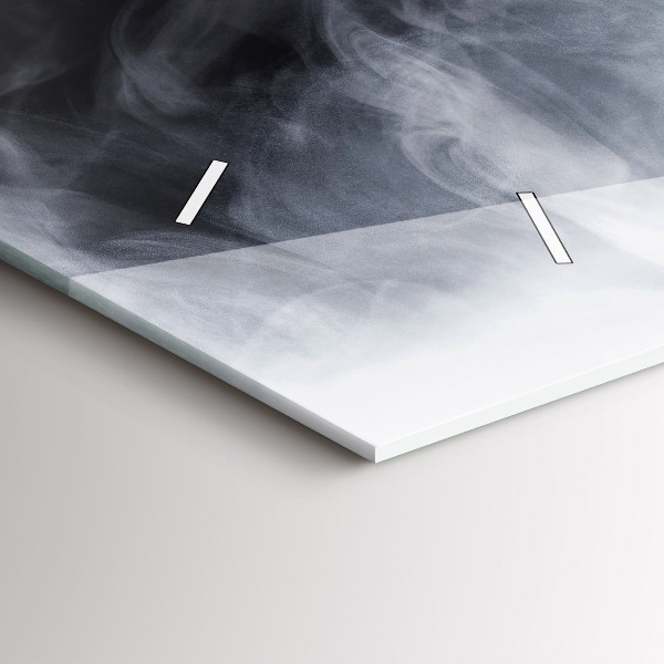 Horizontal wall clock Smoke