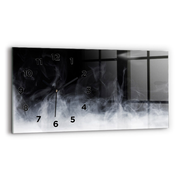 Horizontal wall clock Smoke