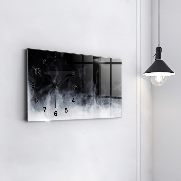 Horizontal wall clock Smoke