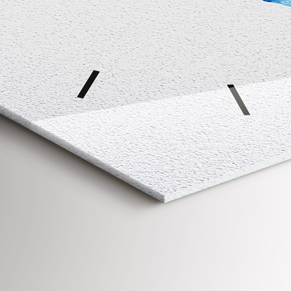 Horizontal wall clock Watercolor world map