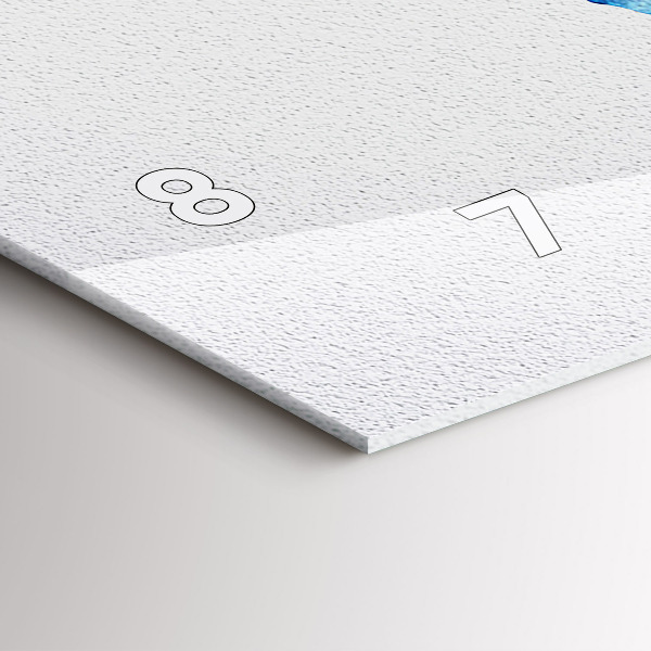 Horizontal wall clock Watercolor world map