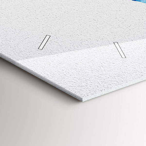 Horizontal wall clock Watercolor world map