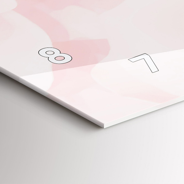 Horizontal wall clock Blooming roses