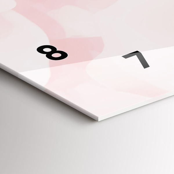 Horizontal wall clock Blooming roses