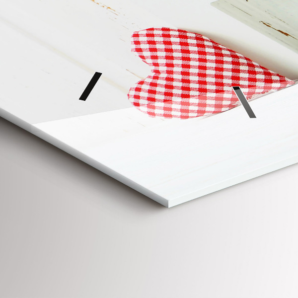 Horizontal wall clock The inscription house