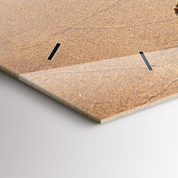 Horizontal wall clock Beach Quote