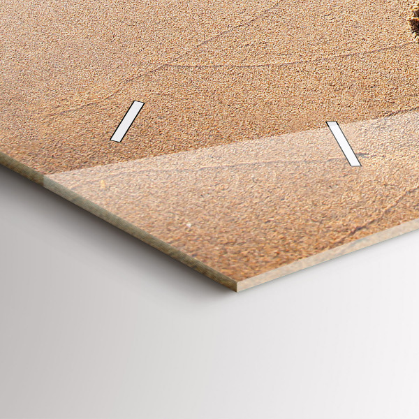 Horizontal wall clock Beach Quote