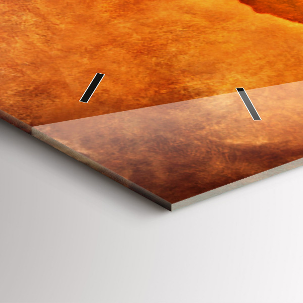 Horizontal wall clock Large world map