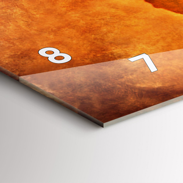 Horizontal wall clock Large world map