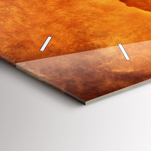 Horizontal wall clock Large world map